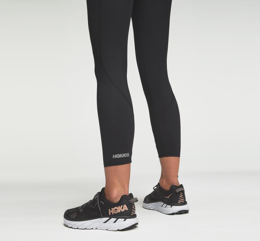 Calça Hoka One One Feminino Pretas - Performance Crop Tight - 957-ZMQSFR